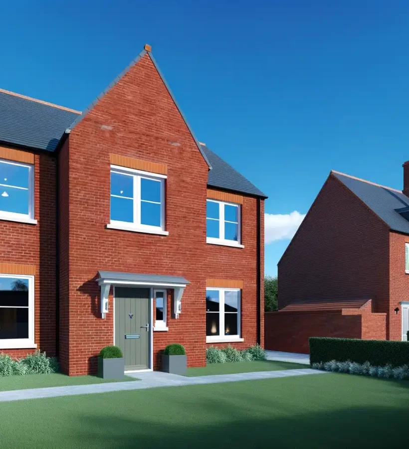DALL·E 2024-03-18 12.33.13 – A photo-realistic image of a new British home, specifically highlighting the classic redbrick architectural style typical in the United Kingdom. This DALL·E 2024-03-18 12.33.13 - A photo-realistic image of a new British home, specifically highlighting the classic redbrick architectural style typical in the United Kingdom. This